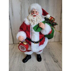 Clothique possible dreams running late clock RARE Xmas Santa Claus‎ figure